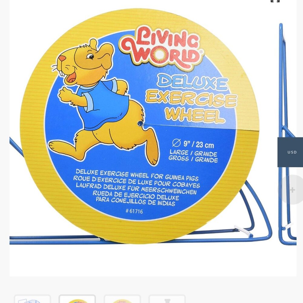 Deluxe Exercise Wheel for large rodents 9" Large size